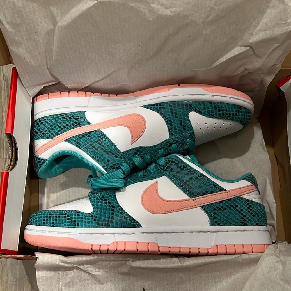 Brand new Nike dunk low snake skin